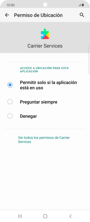 Pulsa el ajuste deseado.