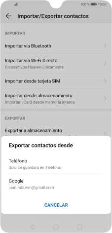 Pulsa Teléfono.