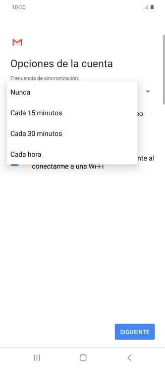 Pulsa el ajuste deseado.