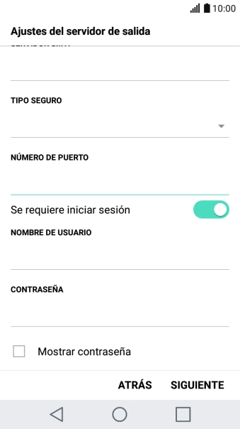 Pulsa el indicador junto a 