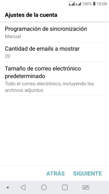 Pulsa Programación de sincronización.