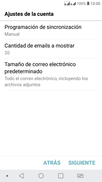 Pulsa Programación de sincronización.