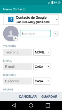 Pulsa la lista desplegable de la guía.