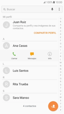 Pulsa Llamar.