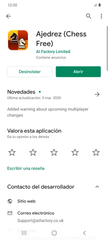 Pulsa Desinstalar.