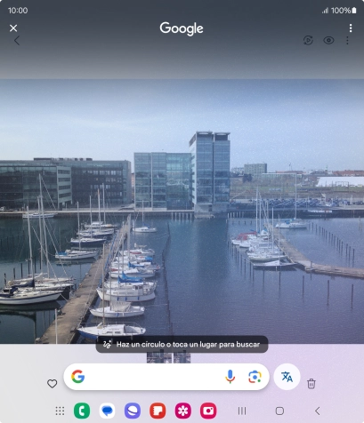 Rodea con un círculo el elemento deseado de la fotografía y espera a que aparezcan los resultados de búsqueda.