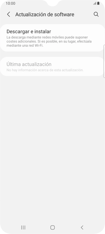 Pulsa Descargar e instalar. Si hay una versión de software nueva disponible, aparecerá ahora en la pantalla. Sigue las indicaciones de la pantalla para actualizar el software del teléfono.