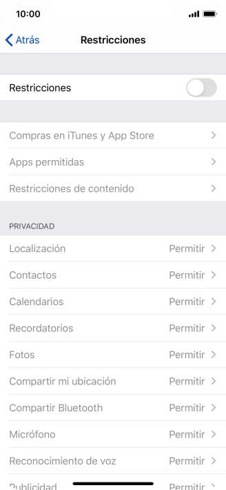 Pulsa el indicador junto a 