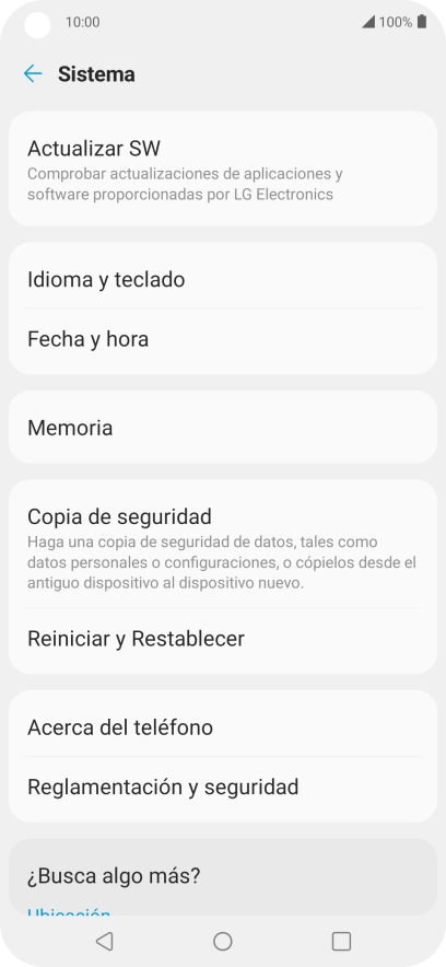 Pulsa Reiniciar y Restablecer.