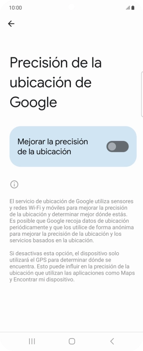 Pulsa el indicador junto a 