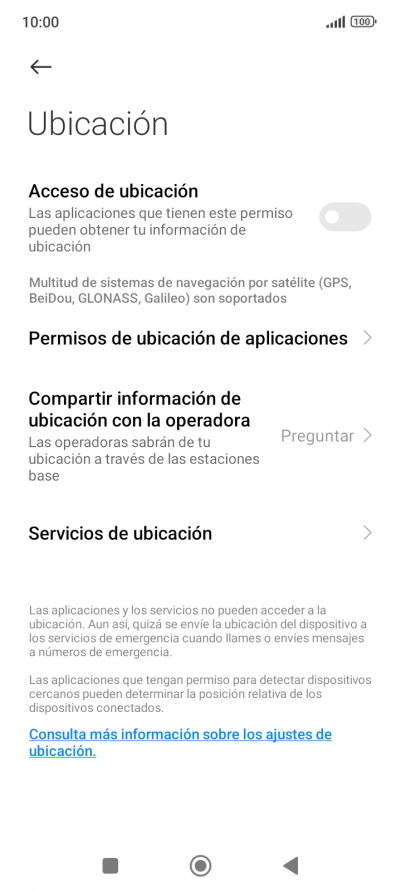Pulsa el indicador junto a 