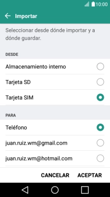 Pulsa Teléfono.