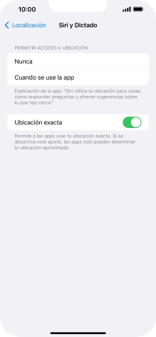 Pulsa el ajuste deseado para activar o desactivar la función.