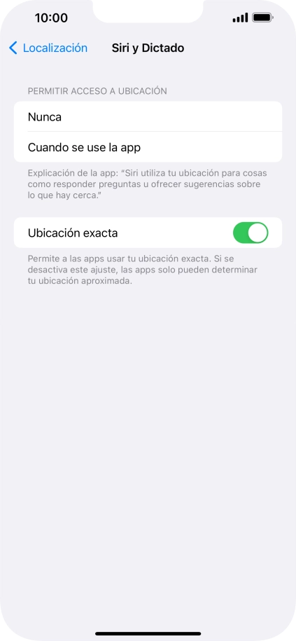 Pulsa el ajuste deseado para activar o desactivar la función.
