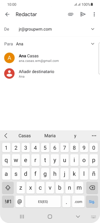 Pulsa el contacto deseado.