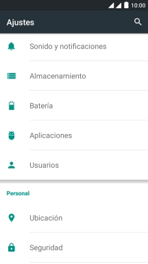 Pulsa Seguridad.