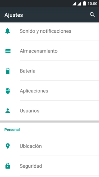 Pulsa Seguridad.