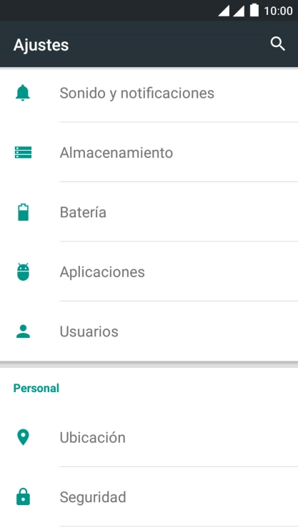 Pulsa Seguridad.