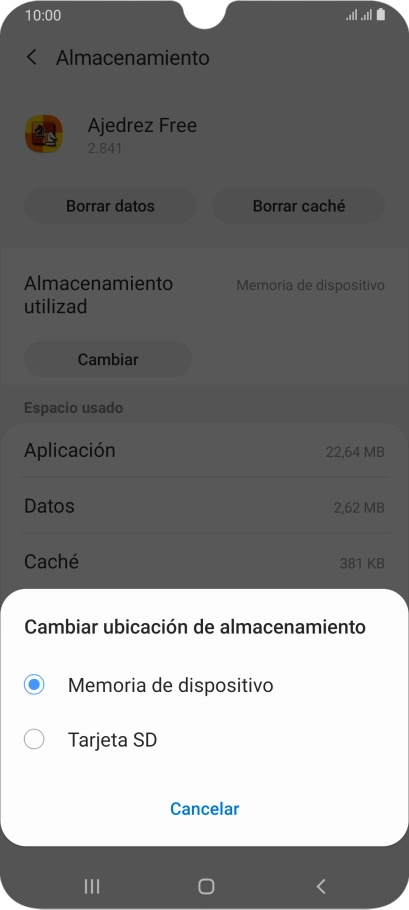 Pulsa el nombre de la tarjeta de memoria.