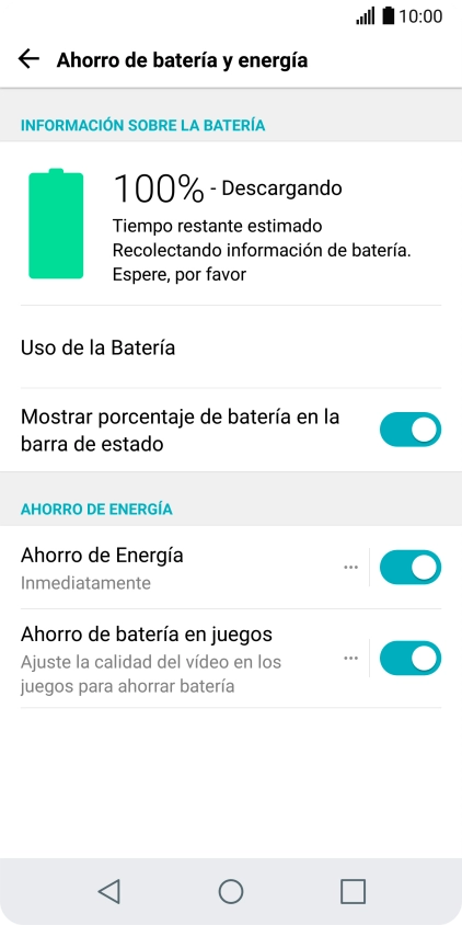 Pulsa la tecla de inicio para terminar y regresar a la pantalla de inicio.