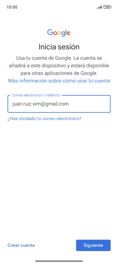 Pulsa Siguiente.