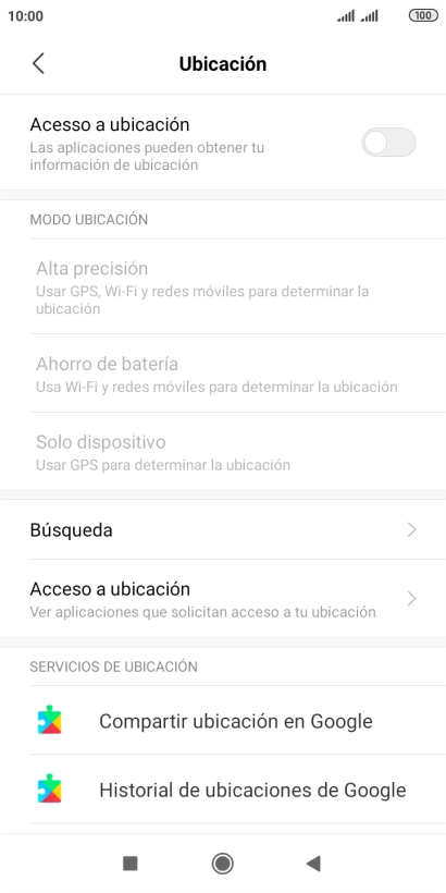 Pulsa el indicador junto a 