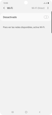 Pulsa el indicador para activar la función.