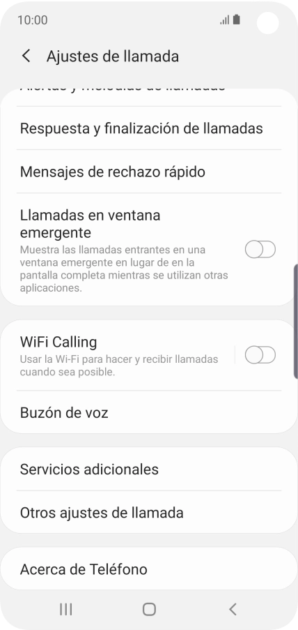Pulsa Buzón de voz.