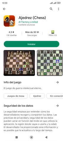 Pulsa Instalar y sigue las indicaciones de la pantalla para instalar la app.