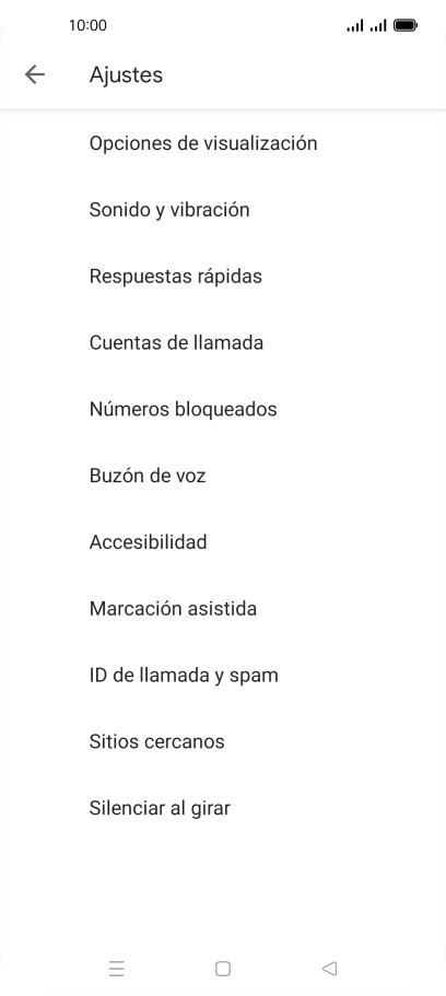 Pulsa Cuentas de llamada.