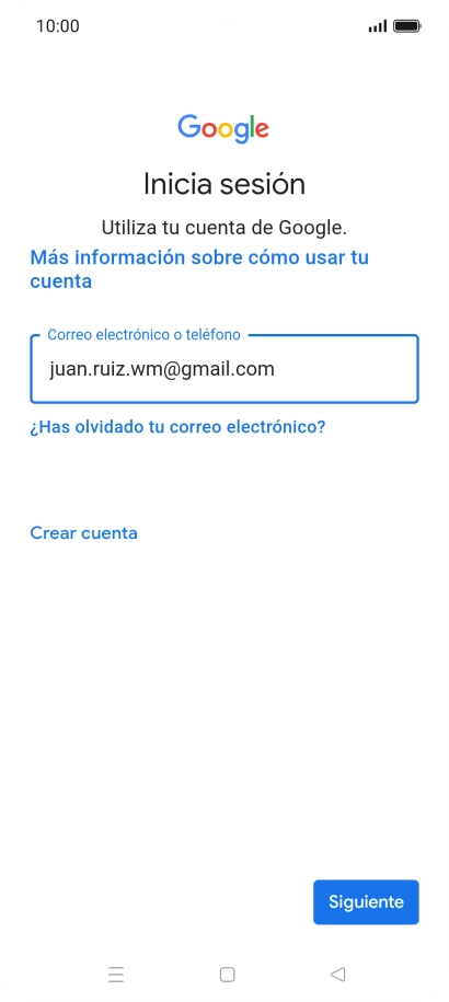 Pulsa Siguiente.