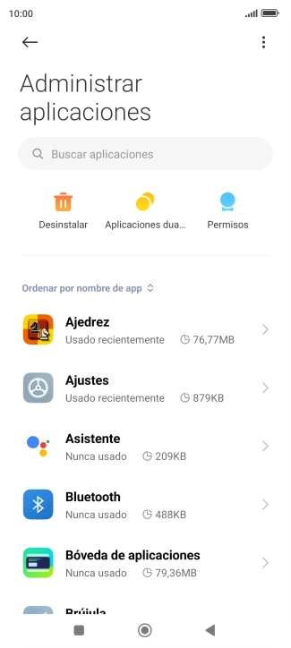 Pulsa la app deseada.