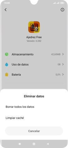 Pulsa Limpiar caché.
