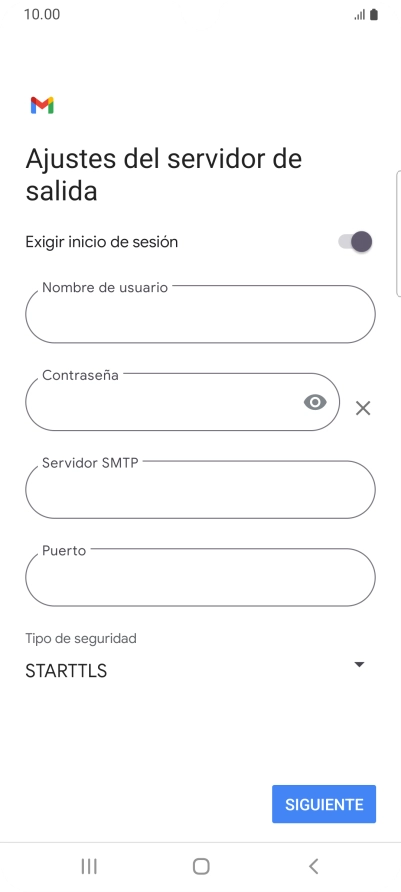 Pulsa el indicador junto a 
