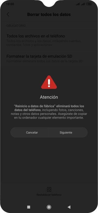 Pulsa Siguiente.