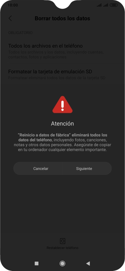 Pulsa Siguiente.