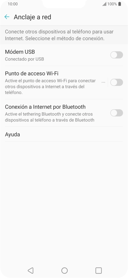 Pulsa Punto de acceso Wi-Fi.
