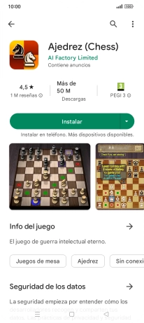 Pulsa Instalar y sigue las indicaciones de la pantalla para instalar la app.