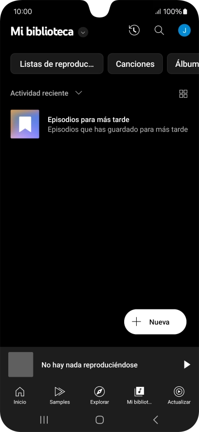Pulsa la lista desplegable.
