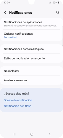 Pulsa Notificaciones de aplicaciones.