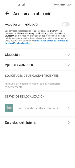 Pulsa el indicador junto a 