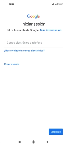 Si no tienes una cuenta de Google, pulsa Crear cuenta y sigue las indicaciones de la pantalla para ver cómo crear una cuenta nueva.