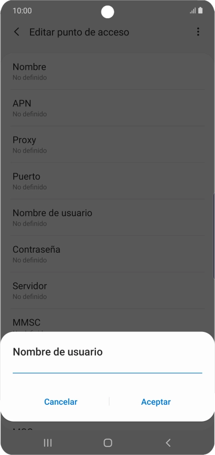 Introduce wap@wap y pulsa Aceptar.