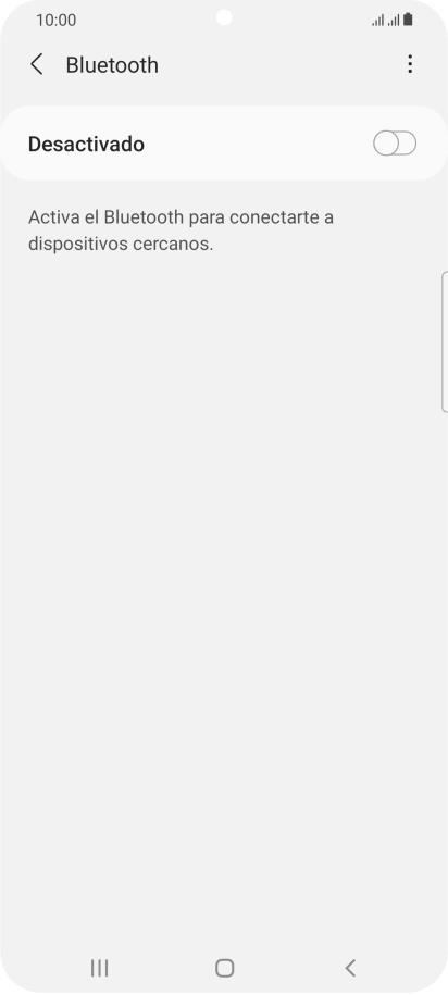 Pulsa el indicador para activar la función.