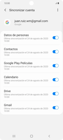 Pulsa la tecla de inicio para terminar y regresar a la pantalla de inicio.