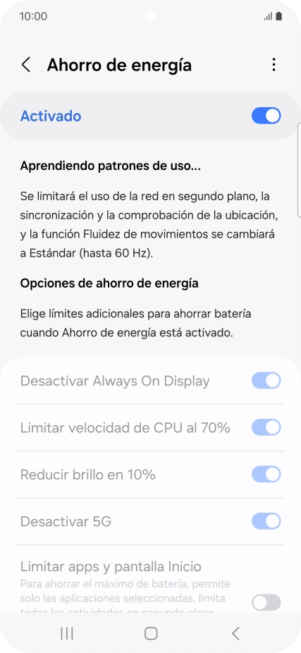 Pulsa la tecla de inicio para terminar y regresar a la pantalla de inicio.