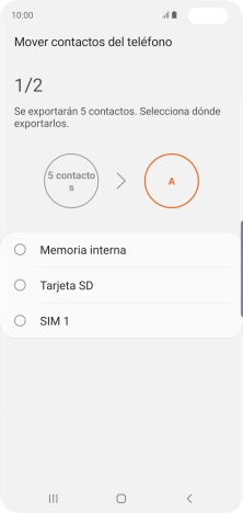 Pulsa el nombre de la tarjeta SIM.