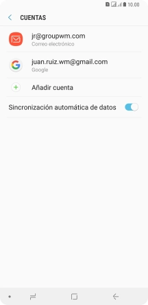 Pulsa la tecla de inicio para regresar a la pantalla de inicio.