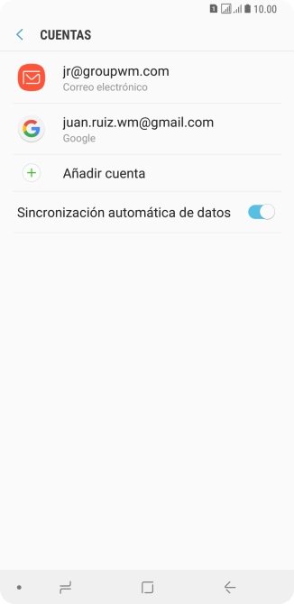 Pulsa la tecla de inicio para regresar a la pantalla de inicio.