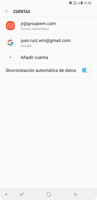 Pulsa la tecla de inicio para regresar a la pantalla de inicio.